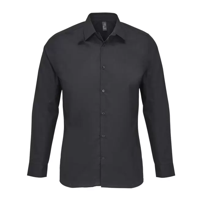 CHEMISE HOMME POPELINE PERSONNALISABLE 'BAILEY' - noir