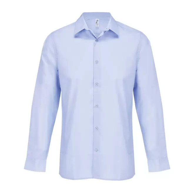 CHEMISE HOMME POPELINE PERSONNALISABLE 'BAILEY' - bleu ciel