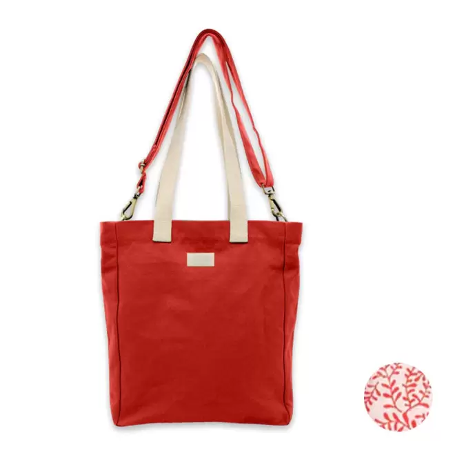 SAC CABAS STUDIO BY HINDBAG 'EVAN' - rouge