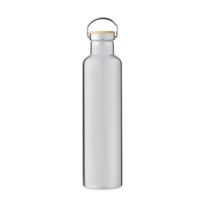 BOUTEILLE ISOTHERME PUBLICITAIRE 1L 'HOLLY' - argenté mat