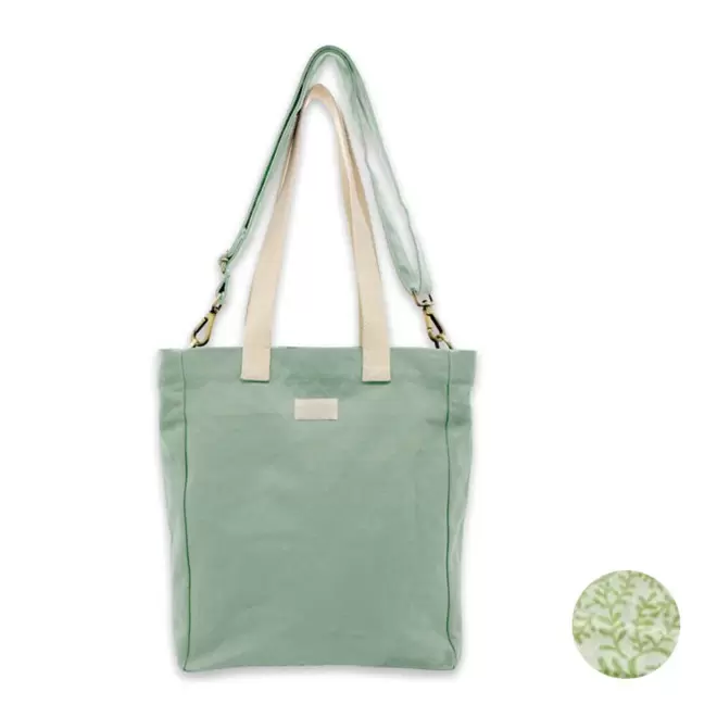 SAC CABAS STUDIO BY HINDBAG 'EVAN' - vert d'eau