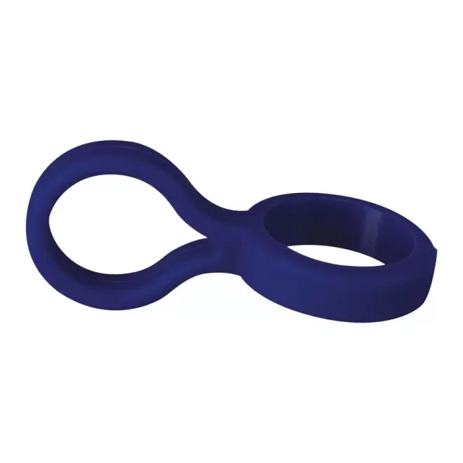 ATTACHE BOUTEILLE SILICONE 'AMUNA' - bleu