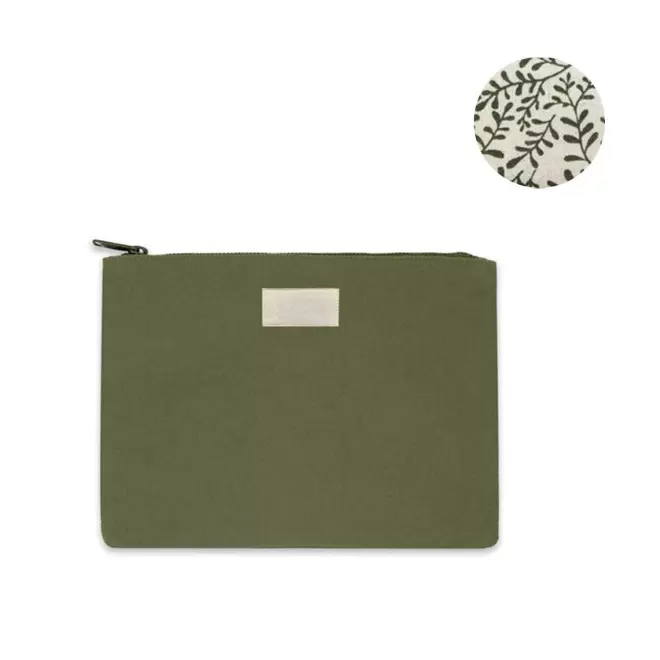 POCHETTE PERSONNALISABLE TAILLE S HINDBAG 'COLETTE' - olive