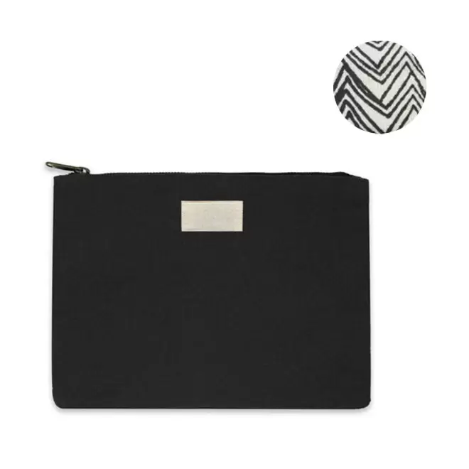 POCHETTE PERSONNALISABLE TAILLE M HINDBAG 'COLETTE' - noir