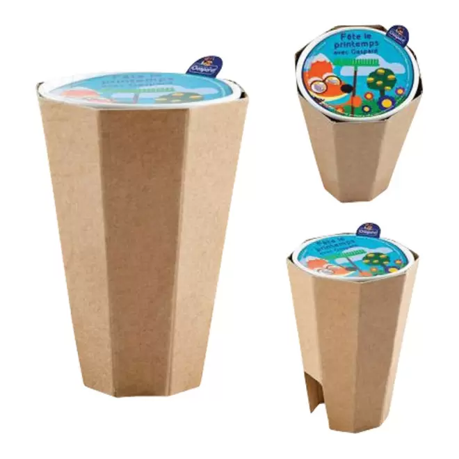 KIT DE PLANTATION PERSONNALISÉ EN KRAFT 'PLANTAE' - naturel