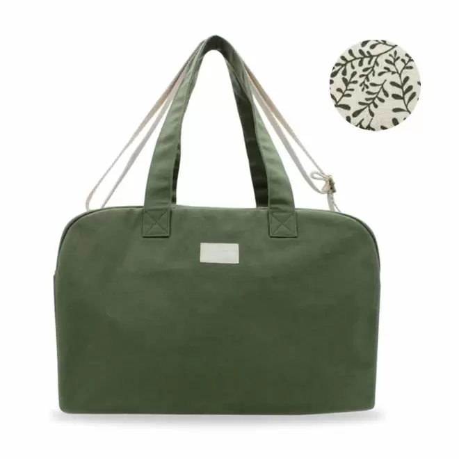 SAC WEEK-END PERSONNALISABLE STUDIO BY HINDBAG 'HUGO' - olive