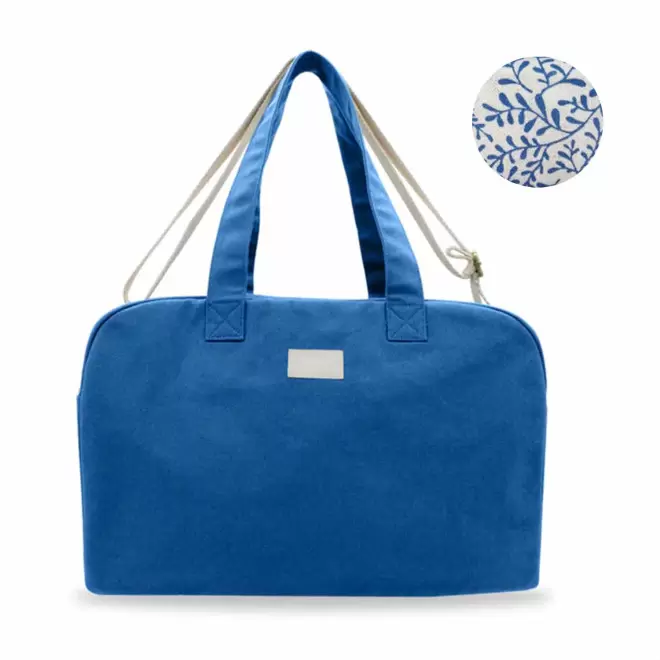 SAC WEEK-END PERSONNALISABLE STUDIO BY HINDBAG 'HUGO' - bleu roi