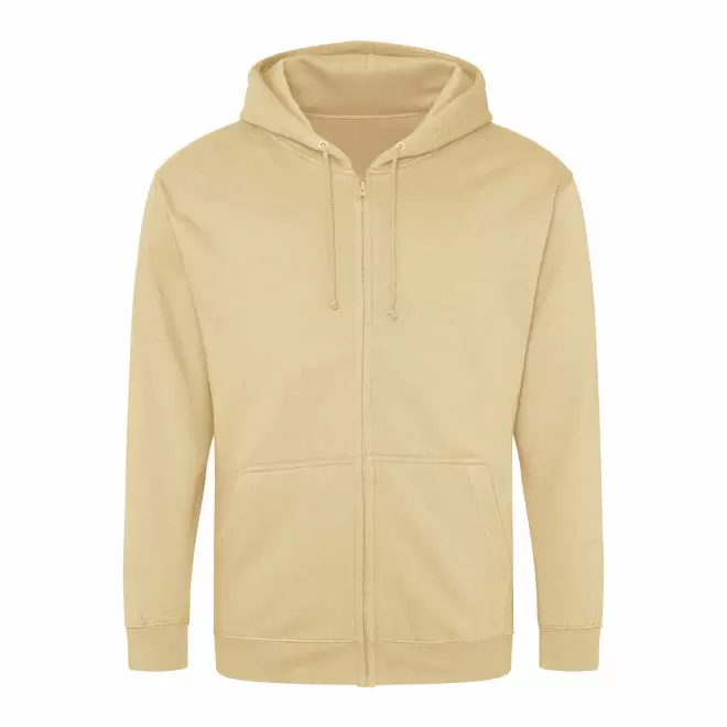 SWEAT ZIPPÉ PERSONNALISÉ À CAPUCHE HOMME 'CLUN' - sable