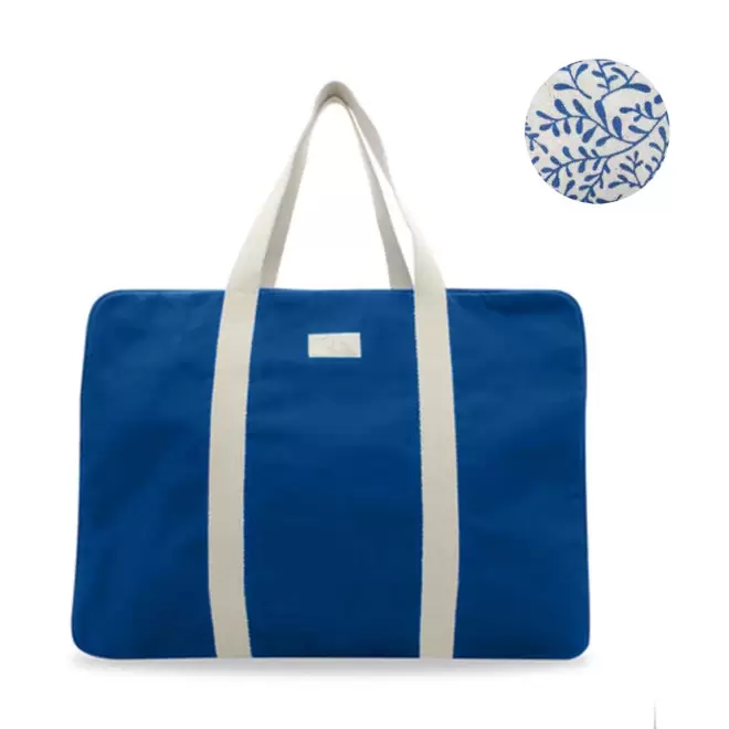 SAC VOYAGE PERSONNALISABLE STUDIO BY HINDBAG 'GABRIEL' - bleu roi