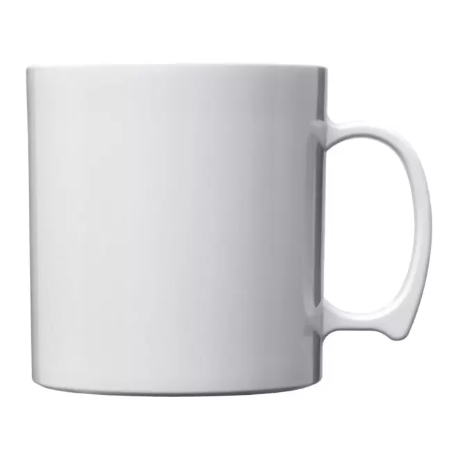 MUG PERSONNALISÉ EN PLASTIQUE 300ML 'POLIKO' - blanc