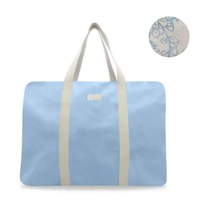 SAC VOYAGE PERSONNALISABLE STUDIO BY HINDBAG 'GABRIEL' - azur