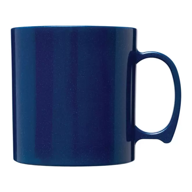 MUG PERSONNALISÉ EN PLASTIQUE 300ML 'POLIKO' - bleu foncé