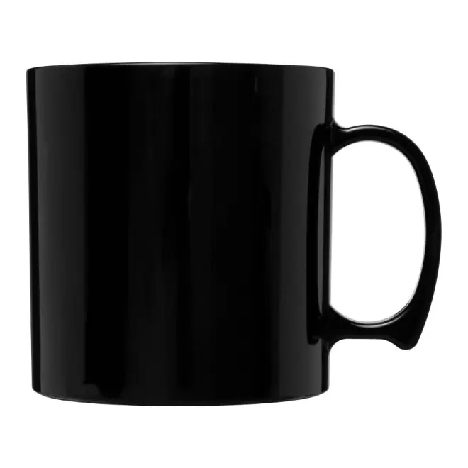 MUG PERSONNALISÉ EN PLASTIQUE 300ML 'POLIKO' - noir
