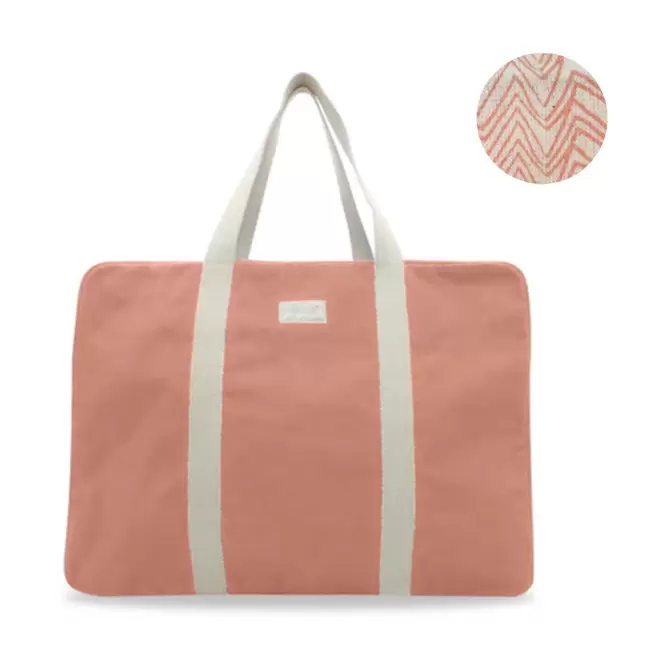 SAC VOYAGE PERSONNALISABLE STUDIO BY HINDBAG 'GABRIEL' - saumon