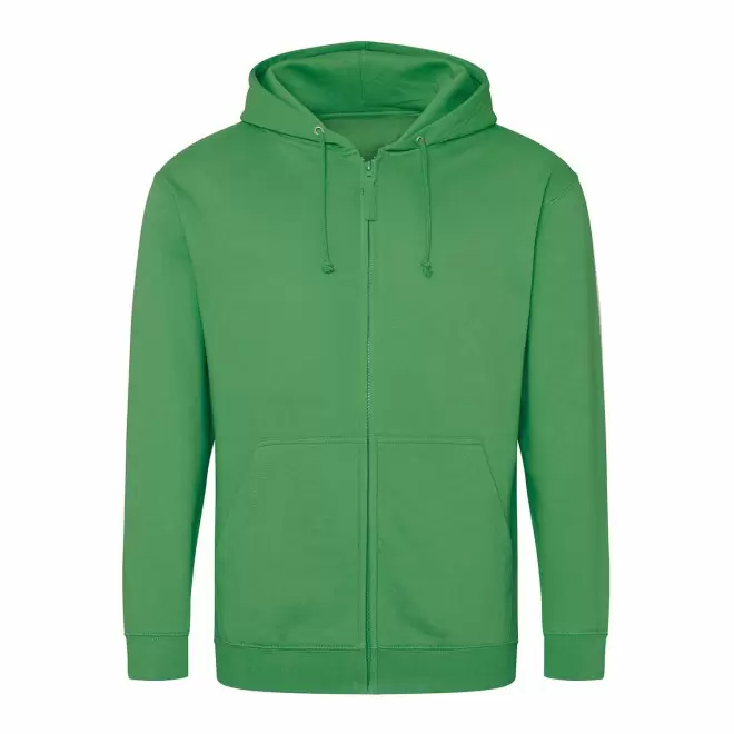SWEAT ZIPPÉ PERSONNALISÉ À CAPUCHE HOMME 'CLUN' - vert