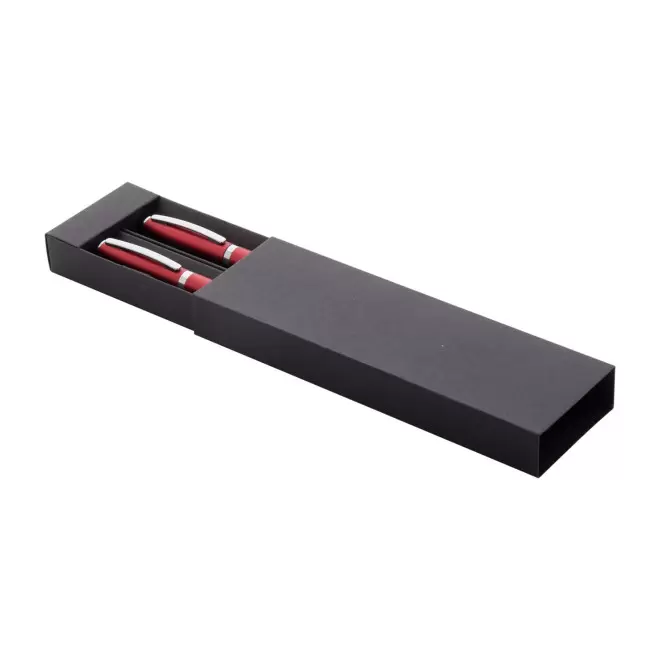 PARURE DE STYLO PERSONNALISEE 'ROBILLE' - rouge