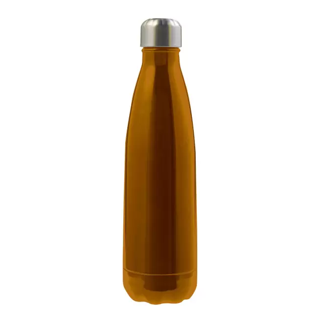 BOUTEILLE EN INOX 650ML PERSONNALISABLE 'BROUDO BRILLANT' - orange
