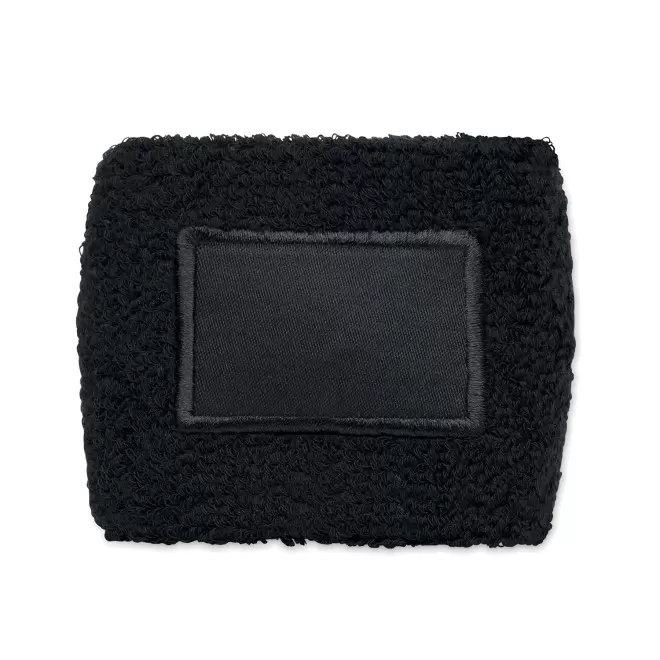 BRACELET EPONGE PERSONNALISABLE 'CASY CARRE' - noir