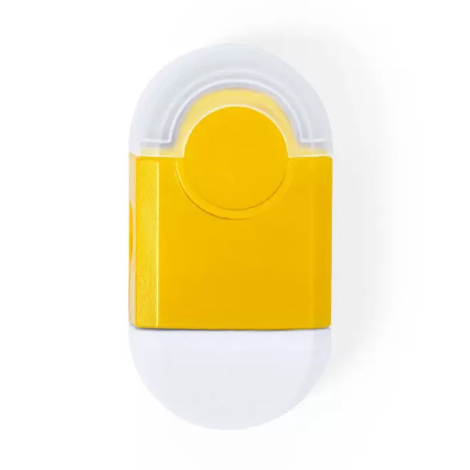 TAILLE CRAYON AVEC GOMME PERSONNALISABLE 'MOLLY' - jaune