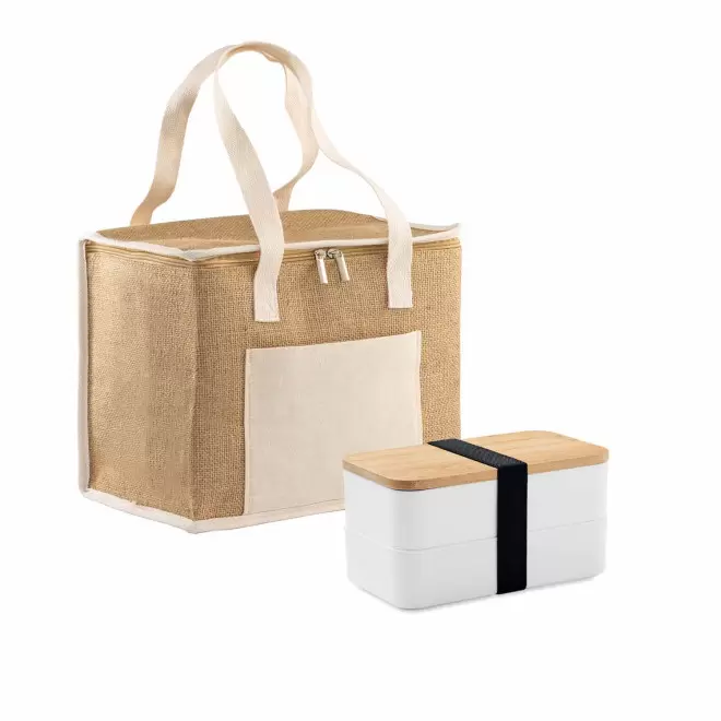 SET PERSONNALISE LUNCHBOX ET SAC ISO 'CARLITO ONE' - blanc