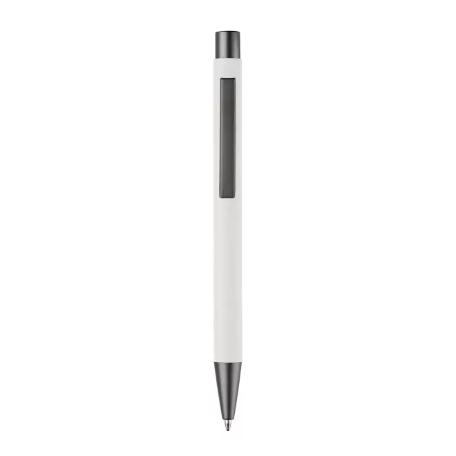STYLO MINE BLEUE PERSONNALISABLE 'SOFTLY'  - blanc