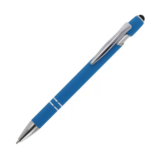 STYLO EN METAL MINE BLEUE PERSONNALISABLE 'PRINCY' - bleu clair