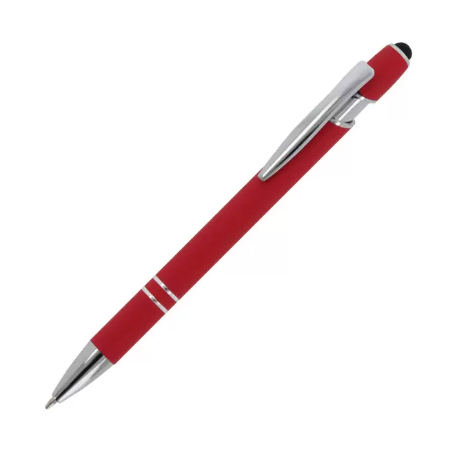 STYLO EN METAL MINE BLEUE PERSONNALISABLE 'PRINCY' - rouge