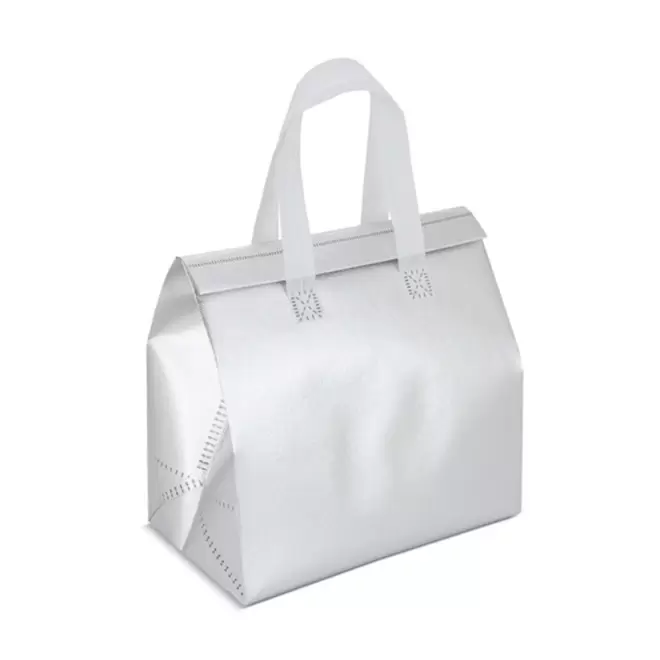 SAC ISOTHERME NON TISSE PERSONNALISABLE 'MALIKTO' - argenté