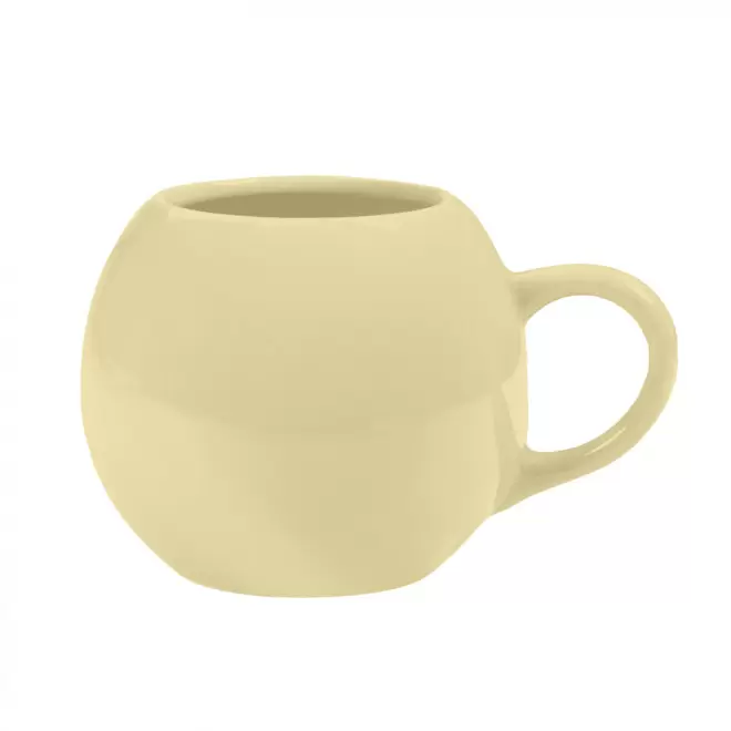 MUG CERAMIQUE MIE 420ML PERSONNALISABLE 'MODLY' - jaune pâle