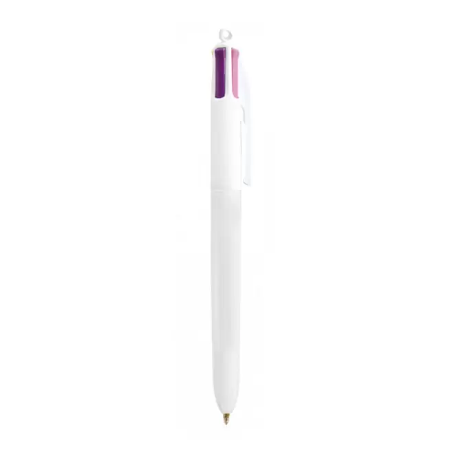 STYLOS BIC® PERSONNALISÉS 4 COULEURS 'FASHION' - EXPEDITION EXPRESS 72H - blanc