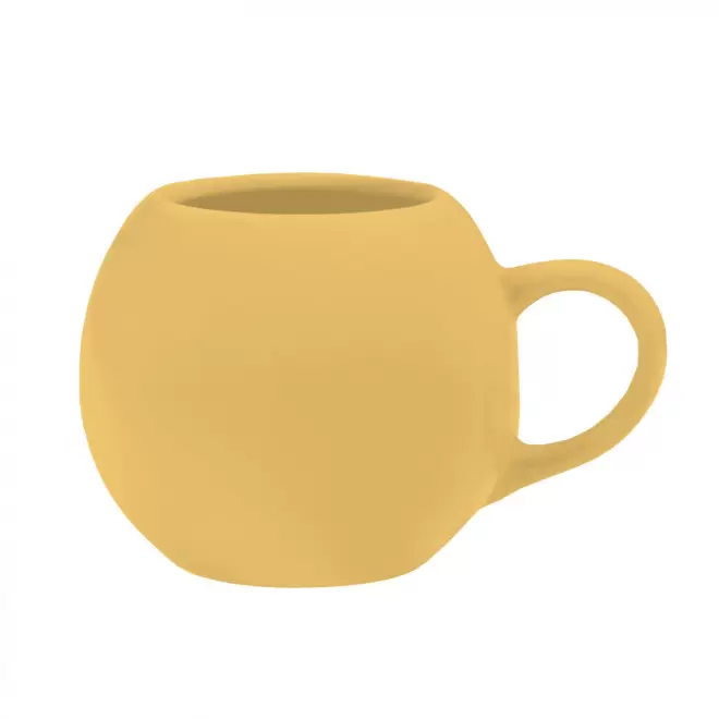 MUG CERAMIQUE MIE 420ML PERSONNALISABLE 'MODLY' - jaune mat