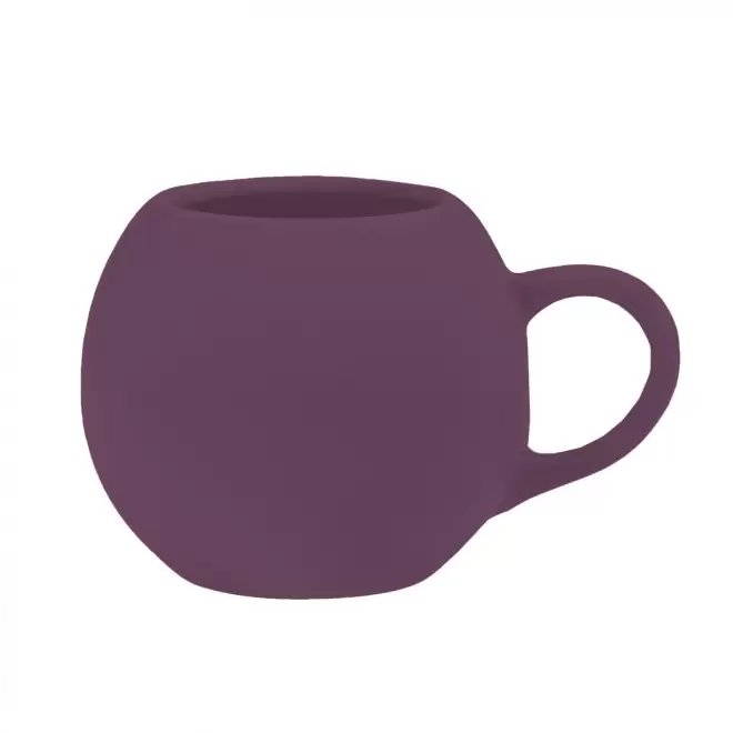 MUG CERAMIQUE MIE 420ML PERSONNALISABLE 'MODLY' - prune mat