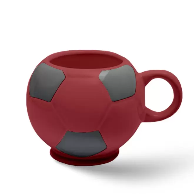 MUG BALLON DE FOOT MIE 320ML PERSONNALISABLE 'FOTY' - bordeaux