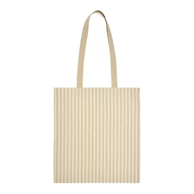 TOTE BAG PERSONNALISABLE RAYÉ 'HYDRA' - blanc/jaune