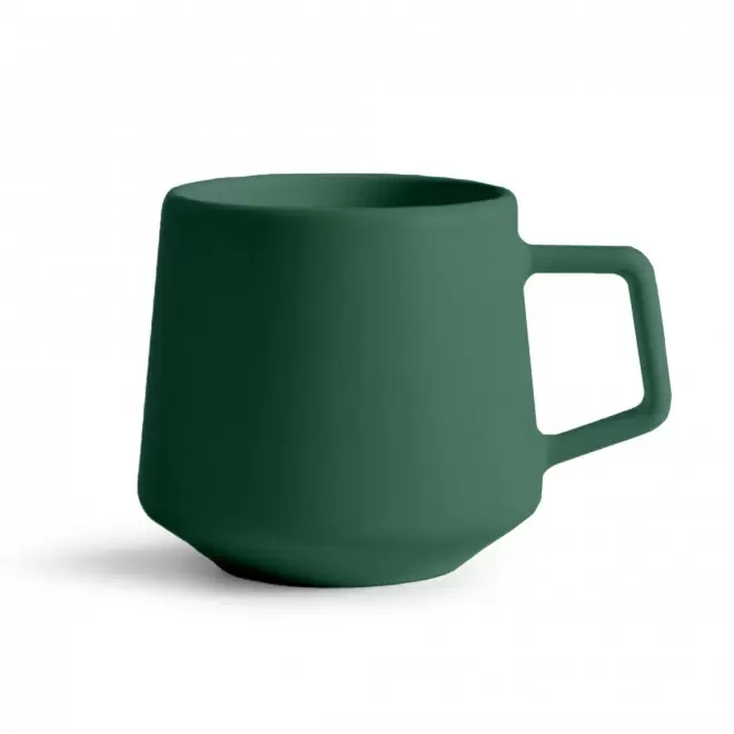 MUG CERAMIQUE MIE 260ML PERSONNALISABLE 'CAYL' - vert foncé mat