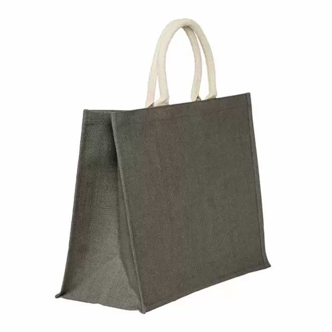 CABAS PERSONNALISABLE EN JUTE 'KOS' - gris