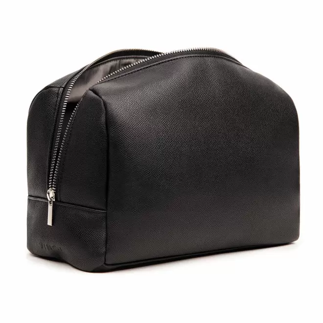 TROUSSE DE TOILETTE PERSONNALISEE EN PU RCS 'LIZZIE' - noir