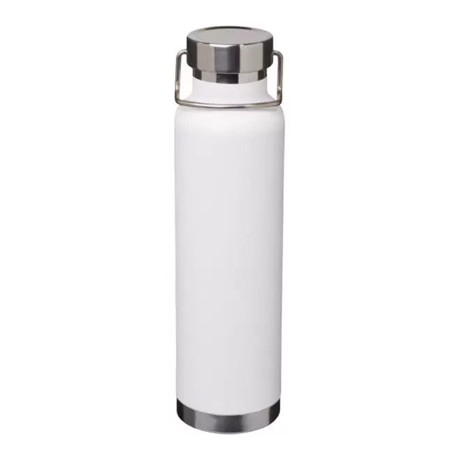 BOUTEILLE ISOTHERME PERSONNALISÉE 650ML 'ISAAC'  - blanc