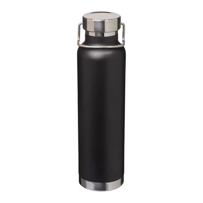 BOUTEILLE ISOTHERME PERSONNALISÉE 650ML 'ISAAC'  - noir
