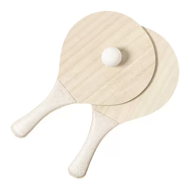 RAQUETTES DE PLAGE PERSONNALISÉES 'PEACH' - bois