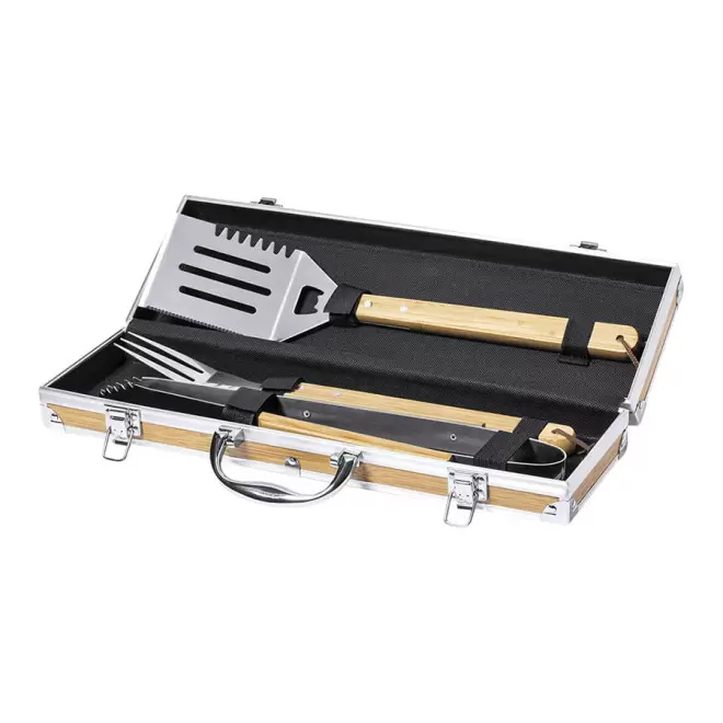 ACCESSOIRES POUR BARBECUE PERSONNALISABLES 'BONAP' - bois