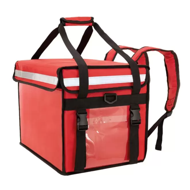SAC THERMIQUE PIZZA ET LIVRAISON PERSONNALISABLE 'ATABLE' - rouge