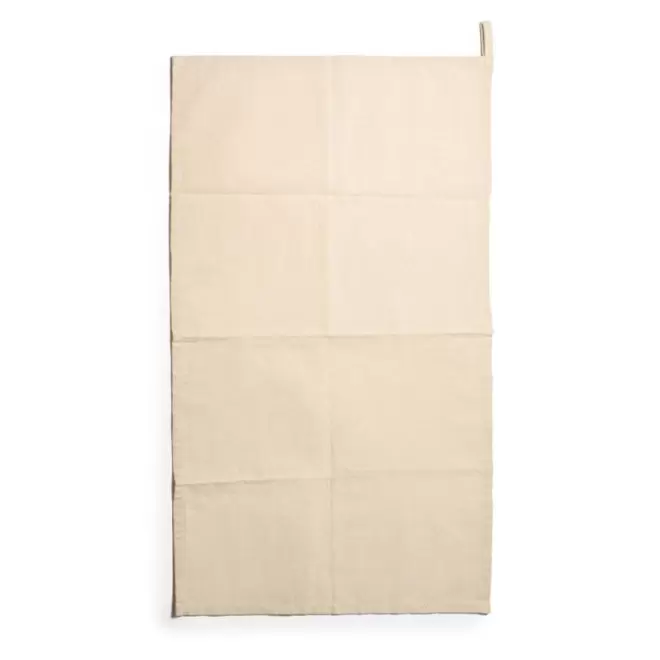 TORCHON COTON FAIRTRADE PERSONNALISE 180GR/M2 'KIARO' - naturel