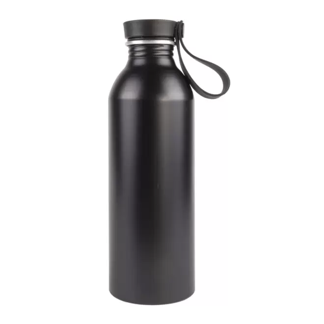 BOUTEILLE ALU RECYCLE PERSONNALISEE 550ML 'POWI' - noir