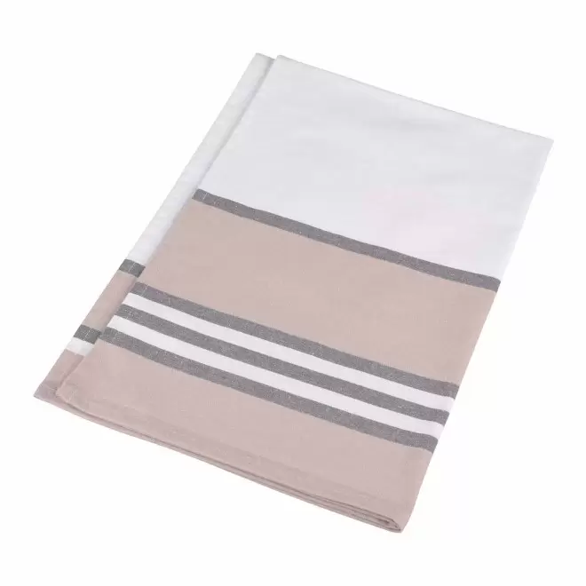 TORCHON CUISINE COTON PERSONNALISE 240GR/M2 'KARIVA' - gris