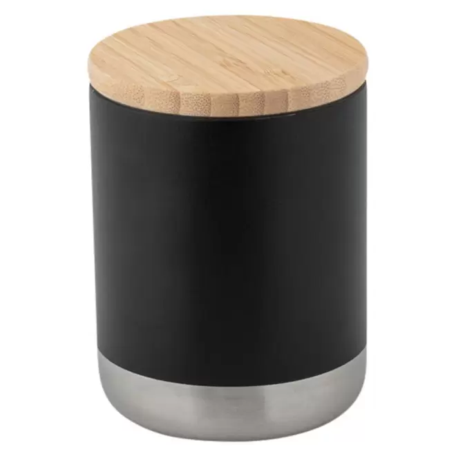 VERRE PERSONNALISÉ EN ACIER INOXYDABLE 'VERVEINE' - noir