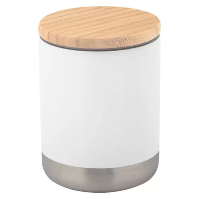 VERRE PERSONNALISÉ EN ACIER INOXYDABLE 'VERVEINE' - blanc