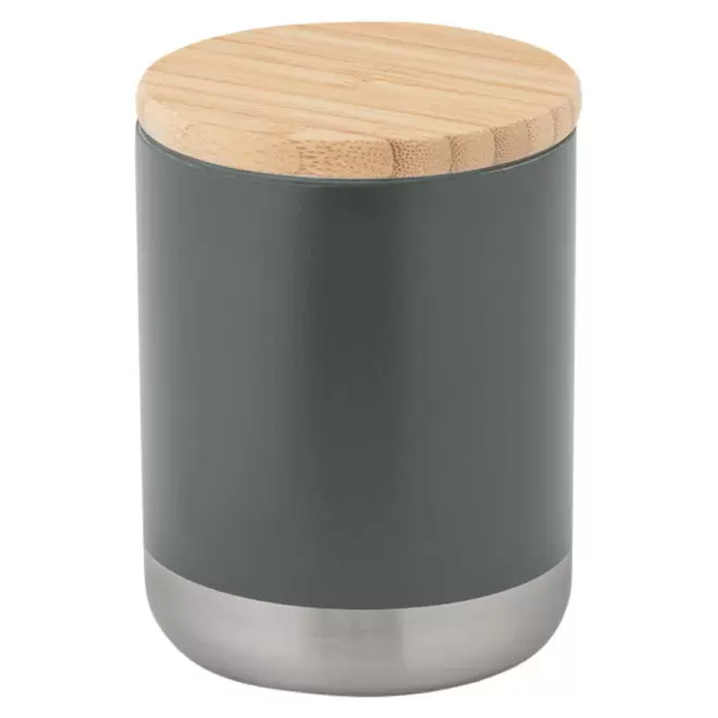 VERRE PERSONNALISÉ EN ACIER INOXYDABLE 'VERVEINE' - gris foncé