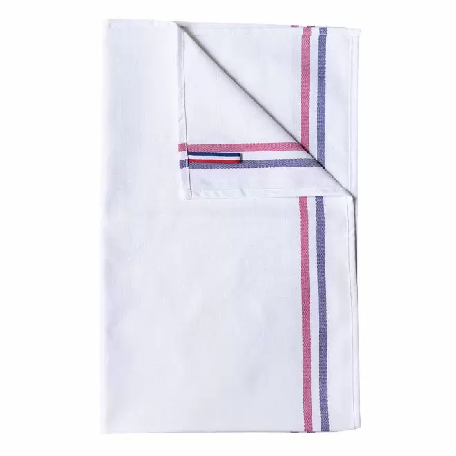 TORCHON VAISSELLE MIF PERSONNALISABLE 'KARISSE' - blanc