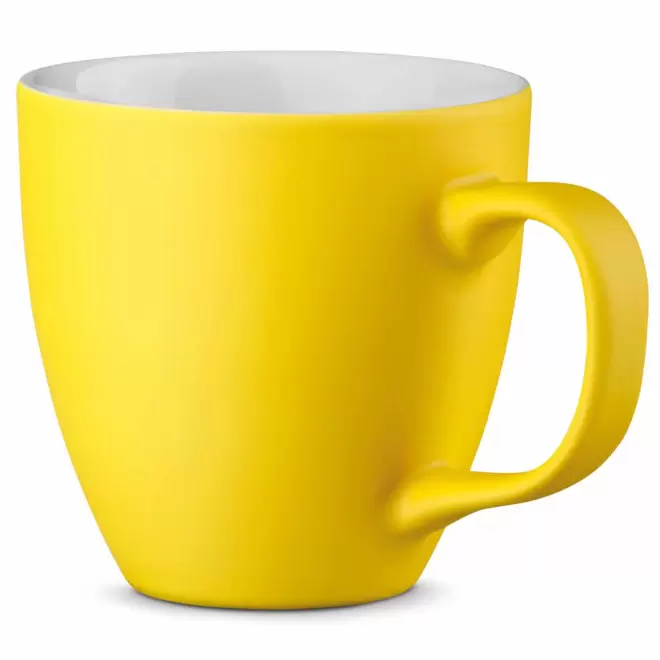 MUG PERSONNALISÉ EN PORCELAINE 450ML 'CORTADO' - jaune